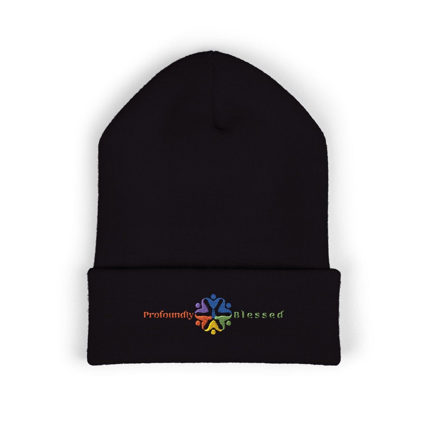 Profoundly Blessed Embroidered Cuffed Beanie - Cozy & Stylish Winter Hat
