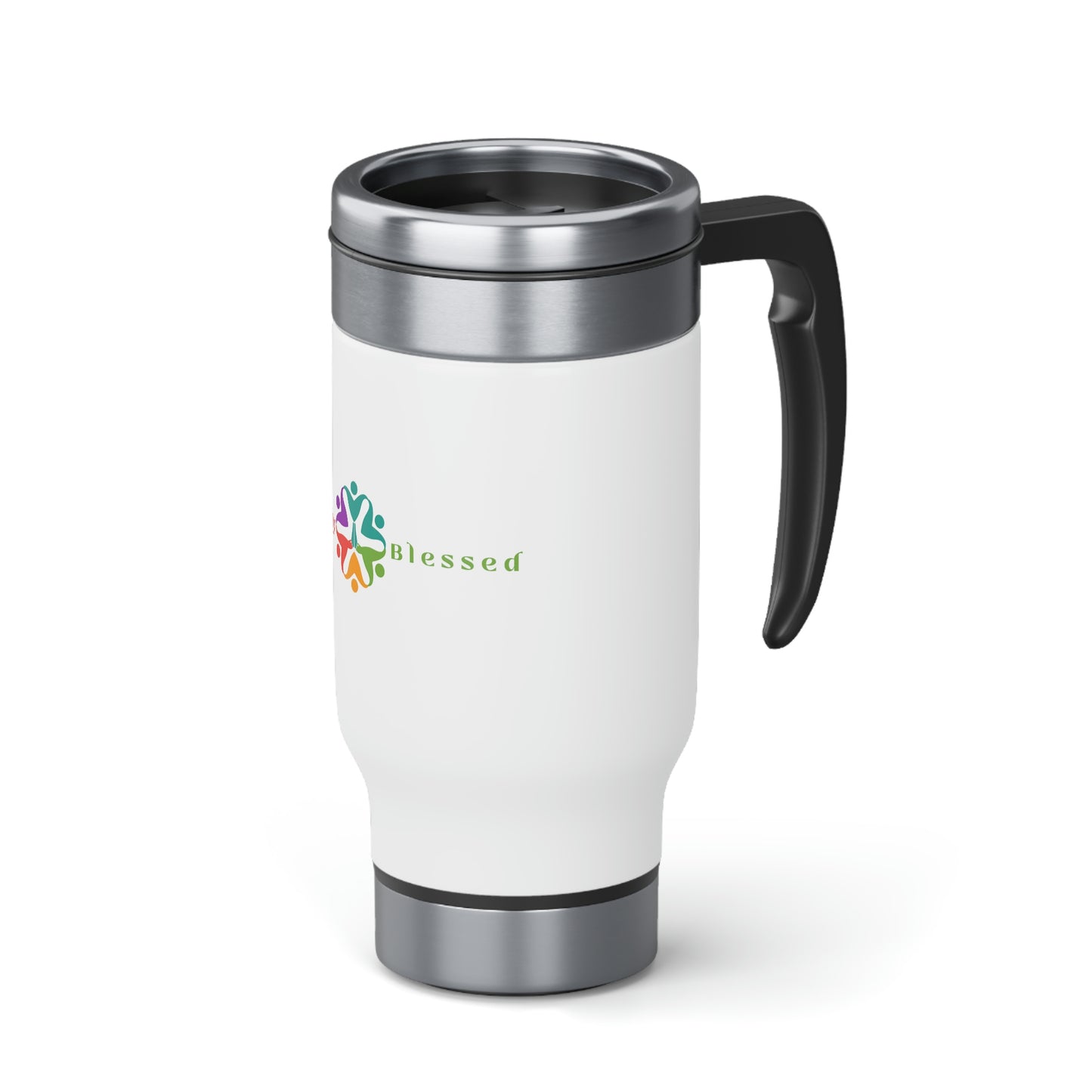 Profoundly Blessed Stainless Steel Travel Mug with Handle, 14oz
