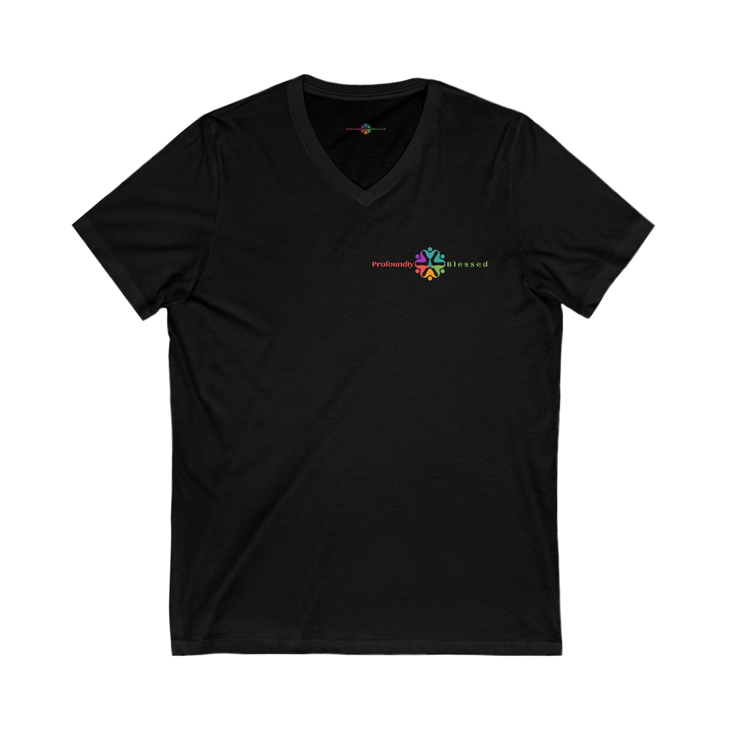 Inspirational Unisex V-Neck Tee - Positive Energy Message