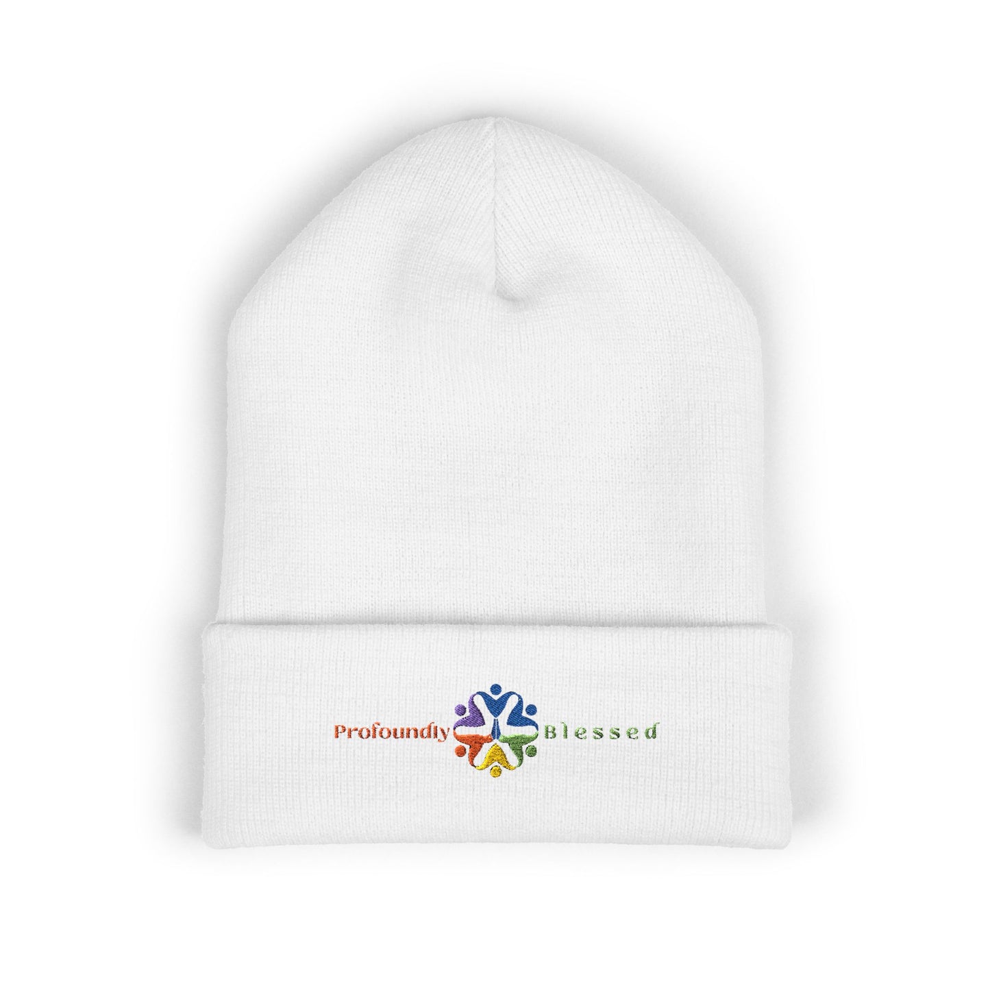Profoundly Blessed Embroidered Cuffed Beanie - Cozy & Stylish Winter Hat