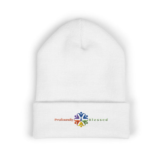 Profoundly Blessed Embroidered Cuffed Beanie - Cozy & Stylish Winter Hat