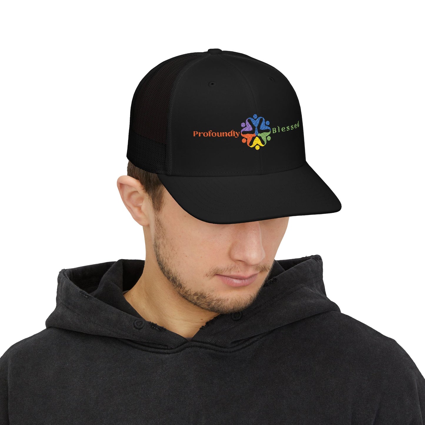 Profoundly Blessed Snapback Trucker Cap - Vibrant Embroidery for Everyday Inspiration