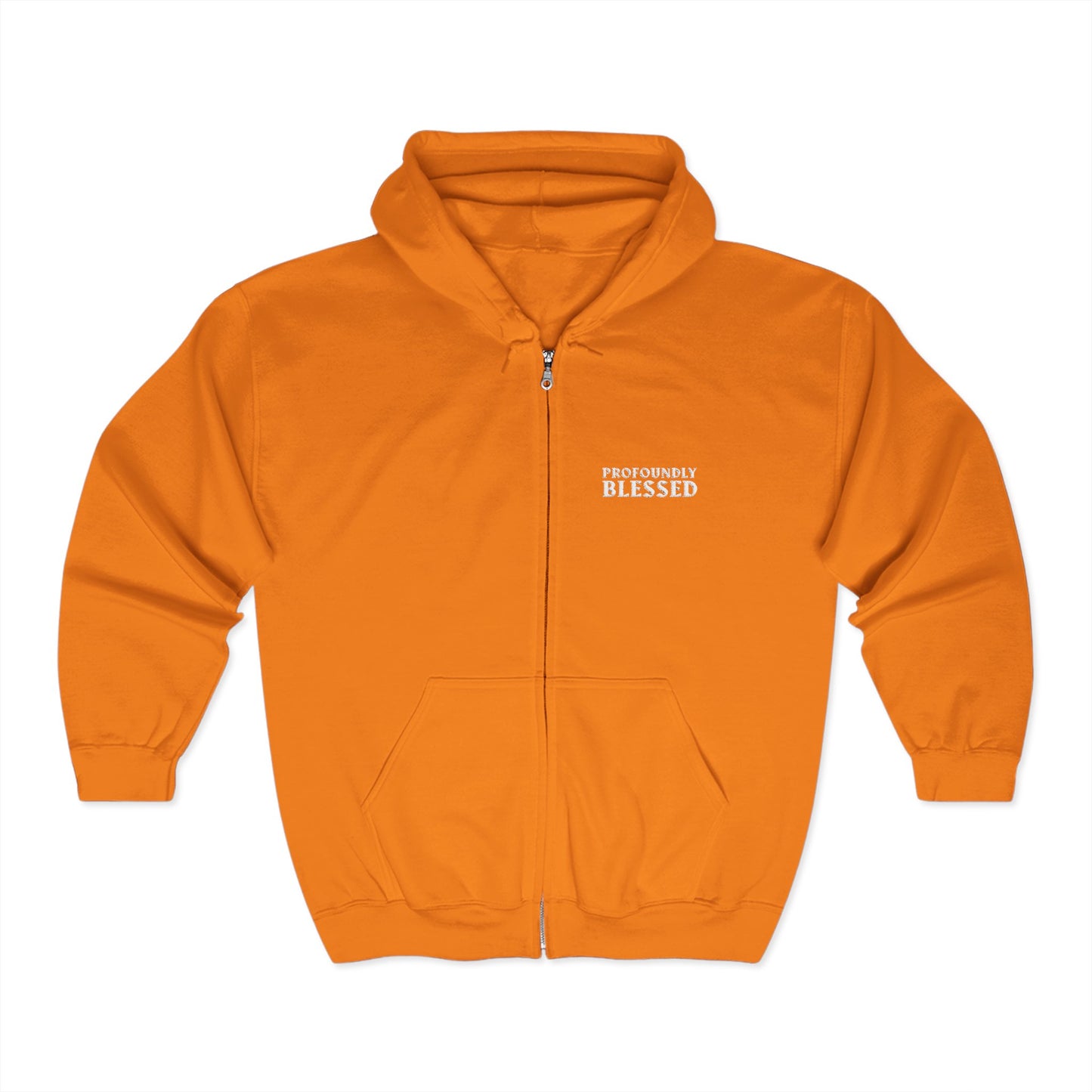 Profoundly Blessed Zip-Up Hoodie - Unisex Heavy Blend Sweatshirt