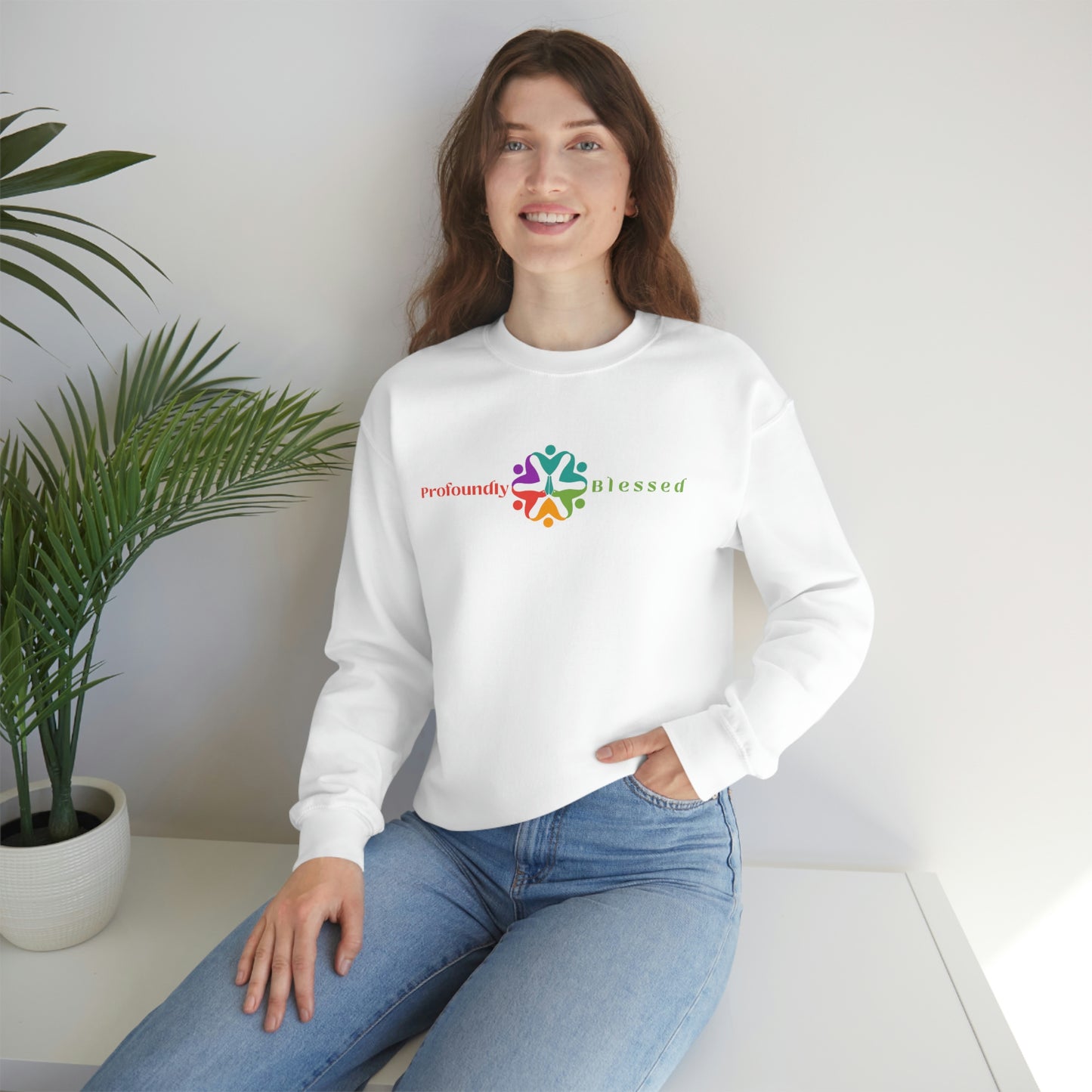 Unisex Heavy Blend™  Profoundly Blessed Crewneck Sweatshirt